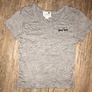 Boy Bye crop top